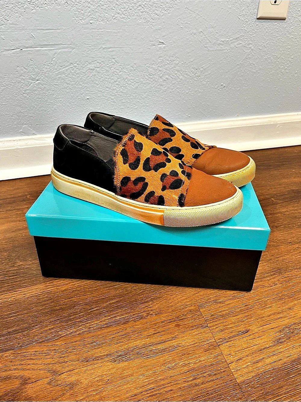 Chocolat40 Blu Noor Leopard Print Sneakers Size EU 38/8